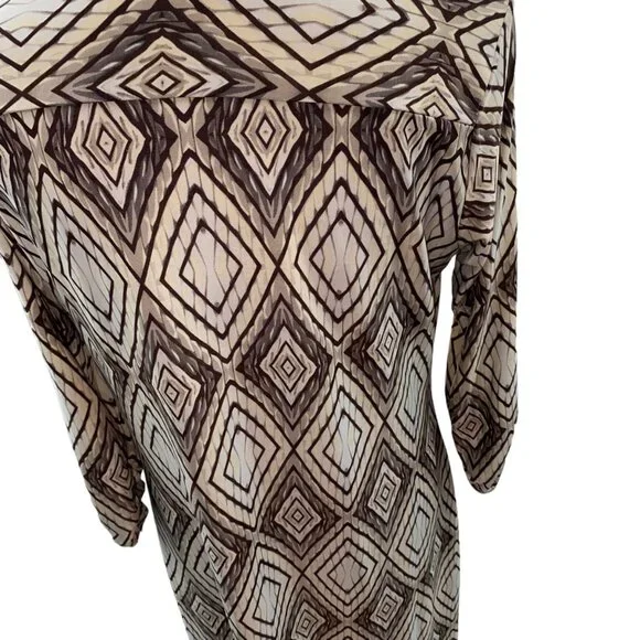 Mlle Gabrielle Petite Large Stretchy Collared Dress - Picture 2 of 6